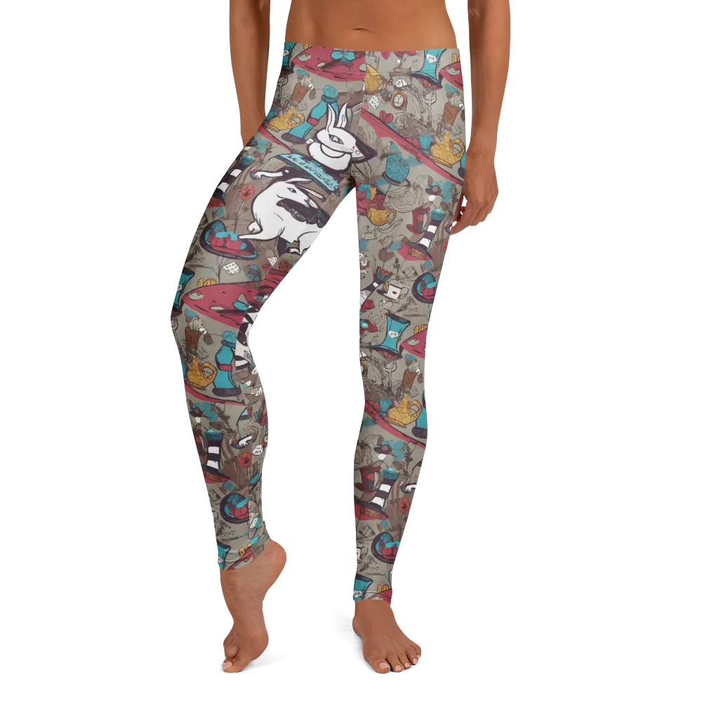 Velvet Rabbit Riddle on Leggings — Front