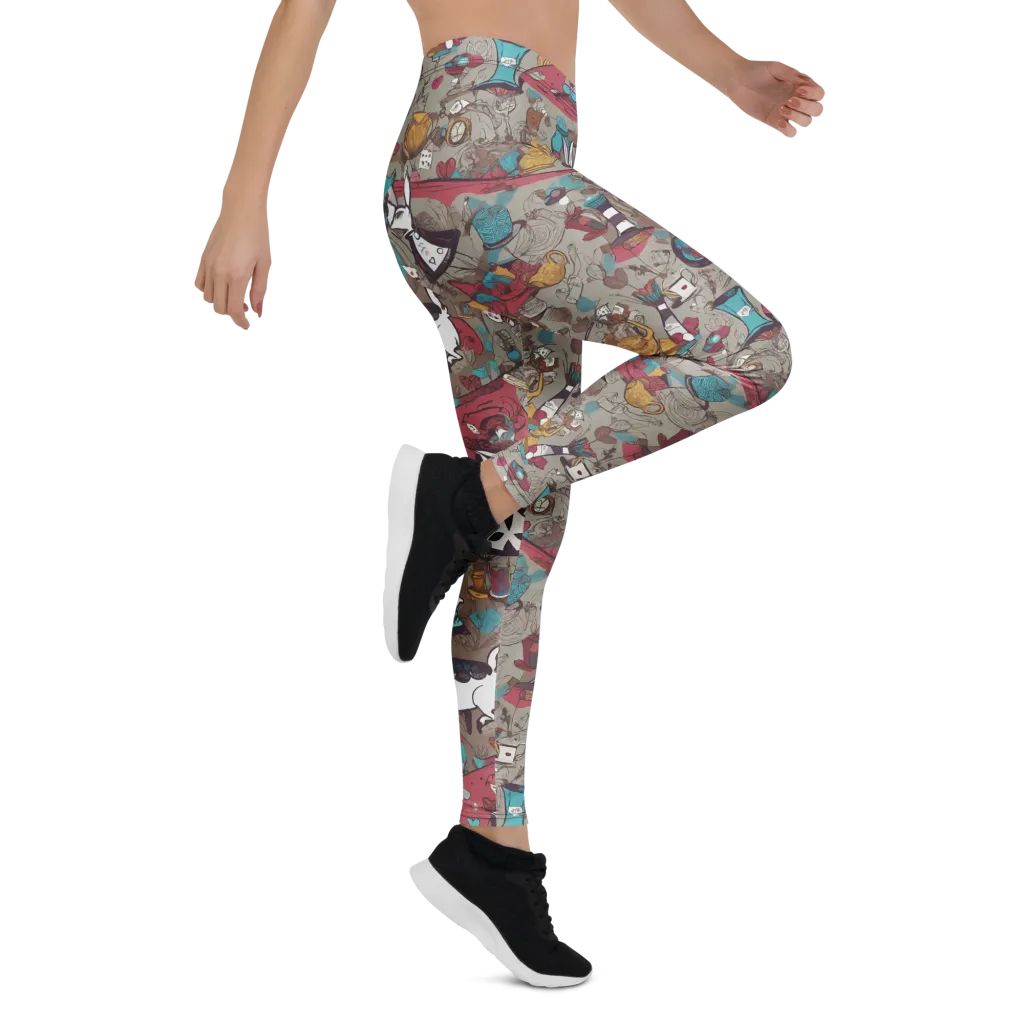 Velvet Rabbit Riddle on Leggings — Right