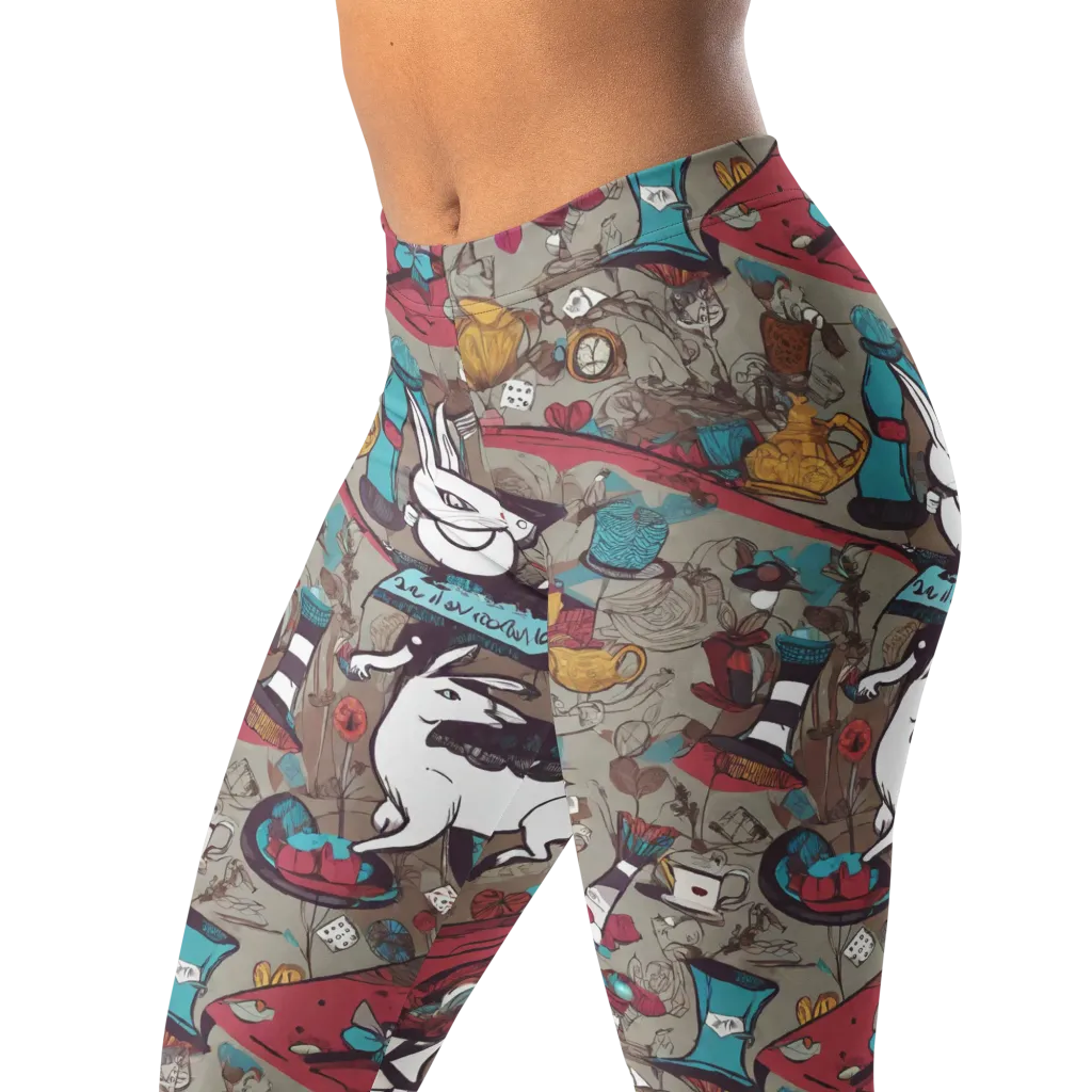 Velvet Rabbit Riddle on Leggings — Left Front