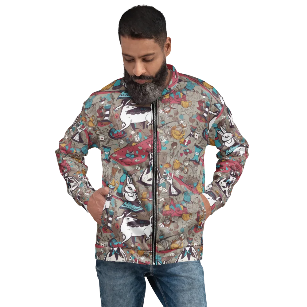 Velvet Rabbit Riddle on Bomber Jacket — Front