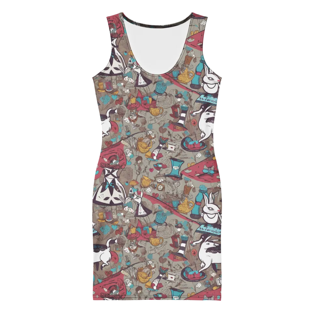 Velvet Rabbit Riddle on Bodycon Dress — Front