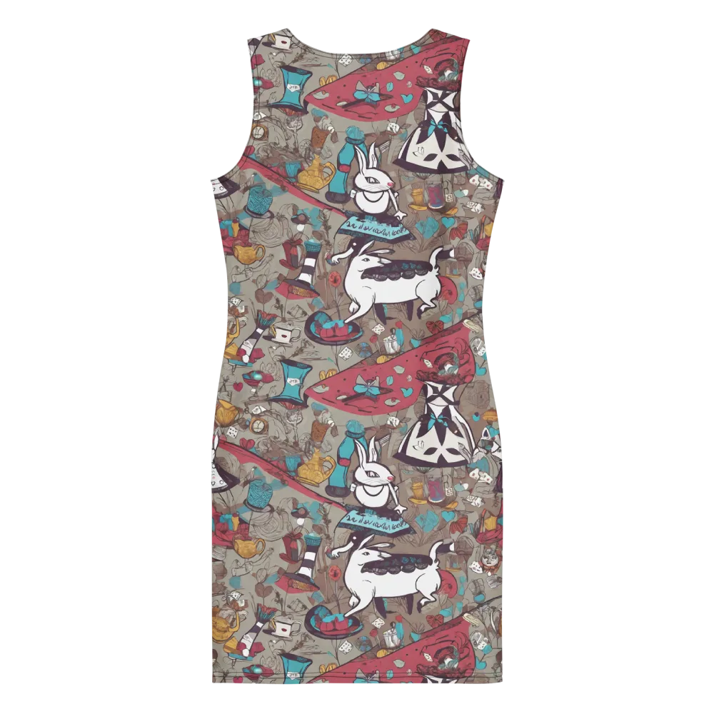 Velvet Rabbit Riddle on Bodycon Dress — Back