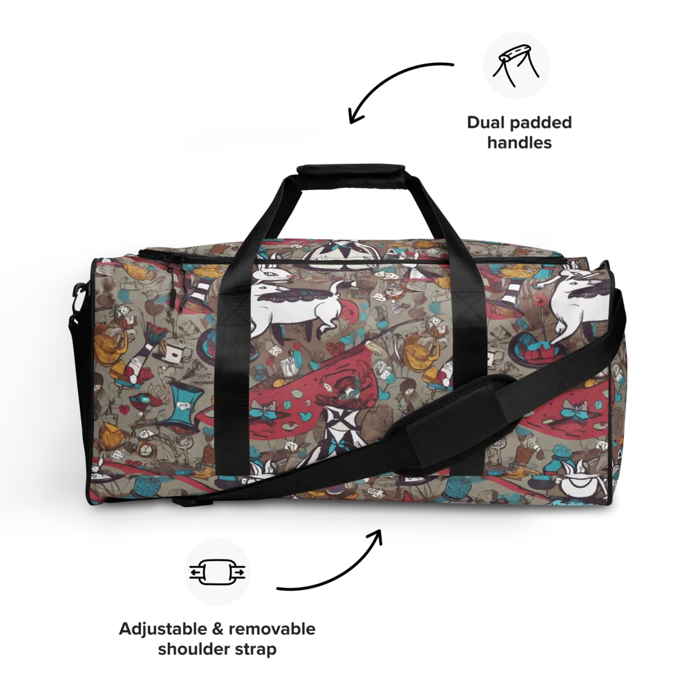 Velvet Rabbit Riddle on Duffle Bag — Front
