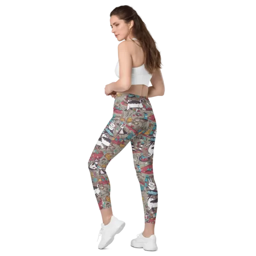 Velvet Rabbit Riddle on a Leggings with Pockets