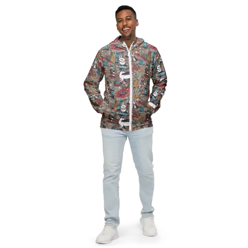 Velvet Rabbit Riddle on a Men's Windbreaker