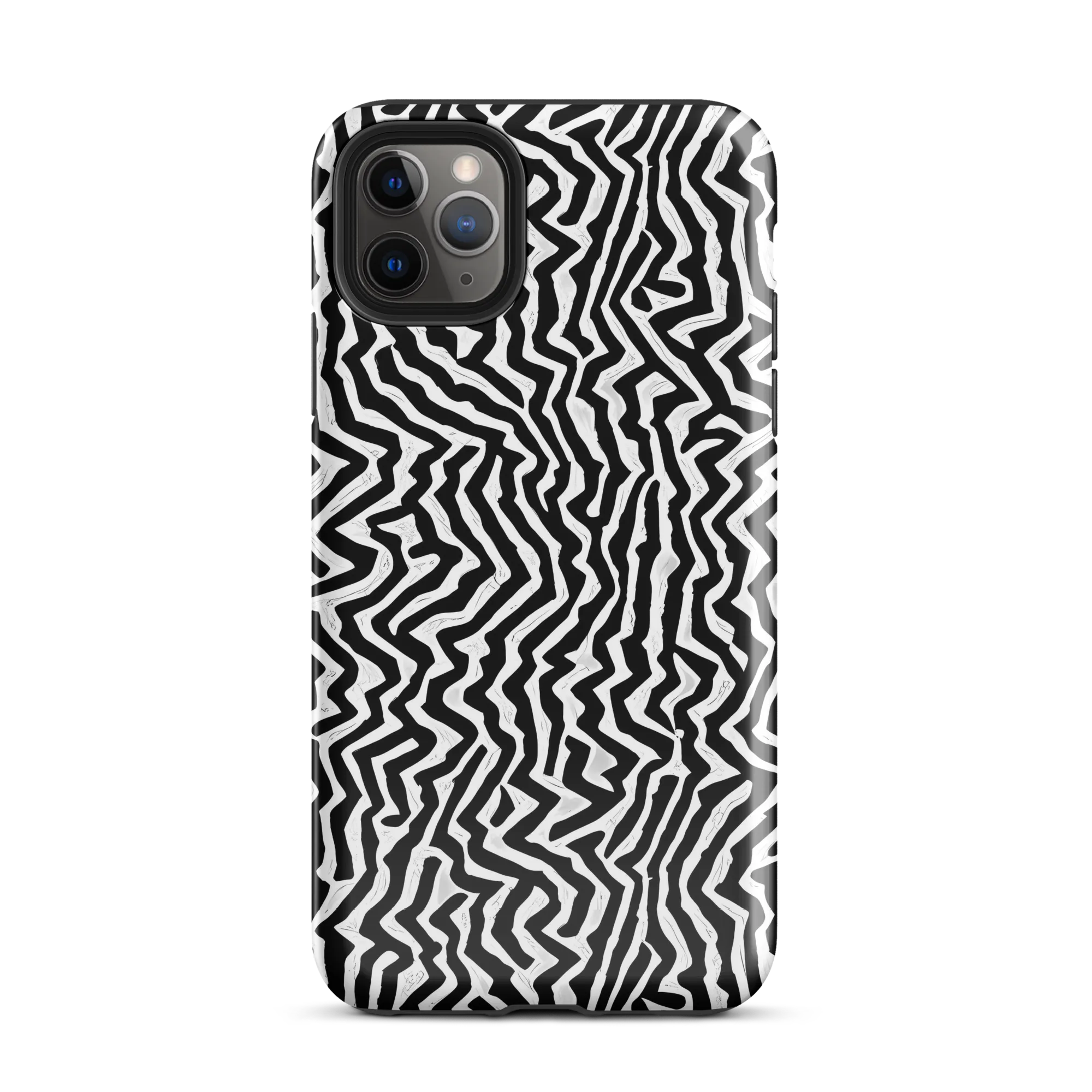 Static Swirl on Tough Case for iPhone® — Front