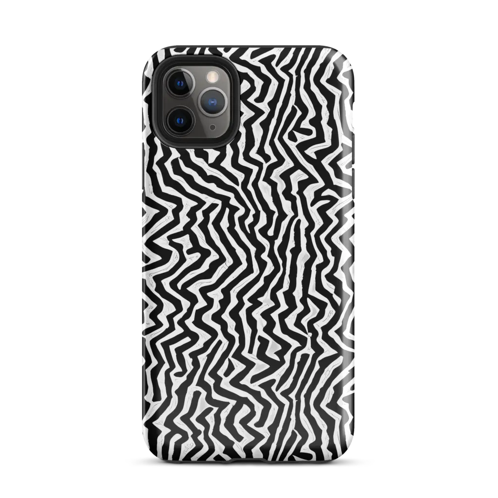Static Swirl on Tough Case for iPhone® — Front