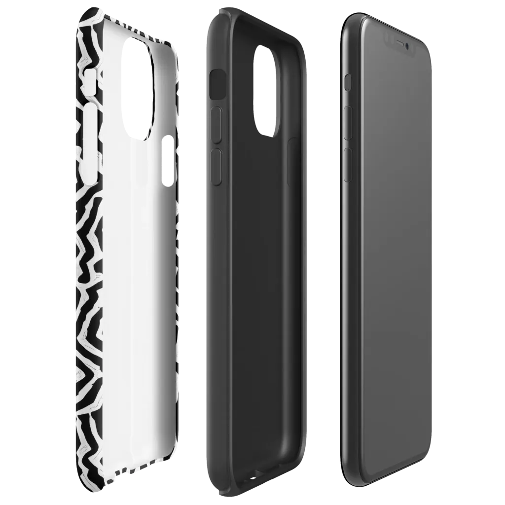 Static Swirl on Tough Case for iPhone® — Right