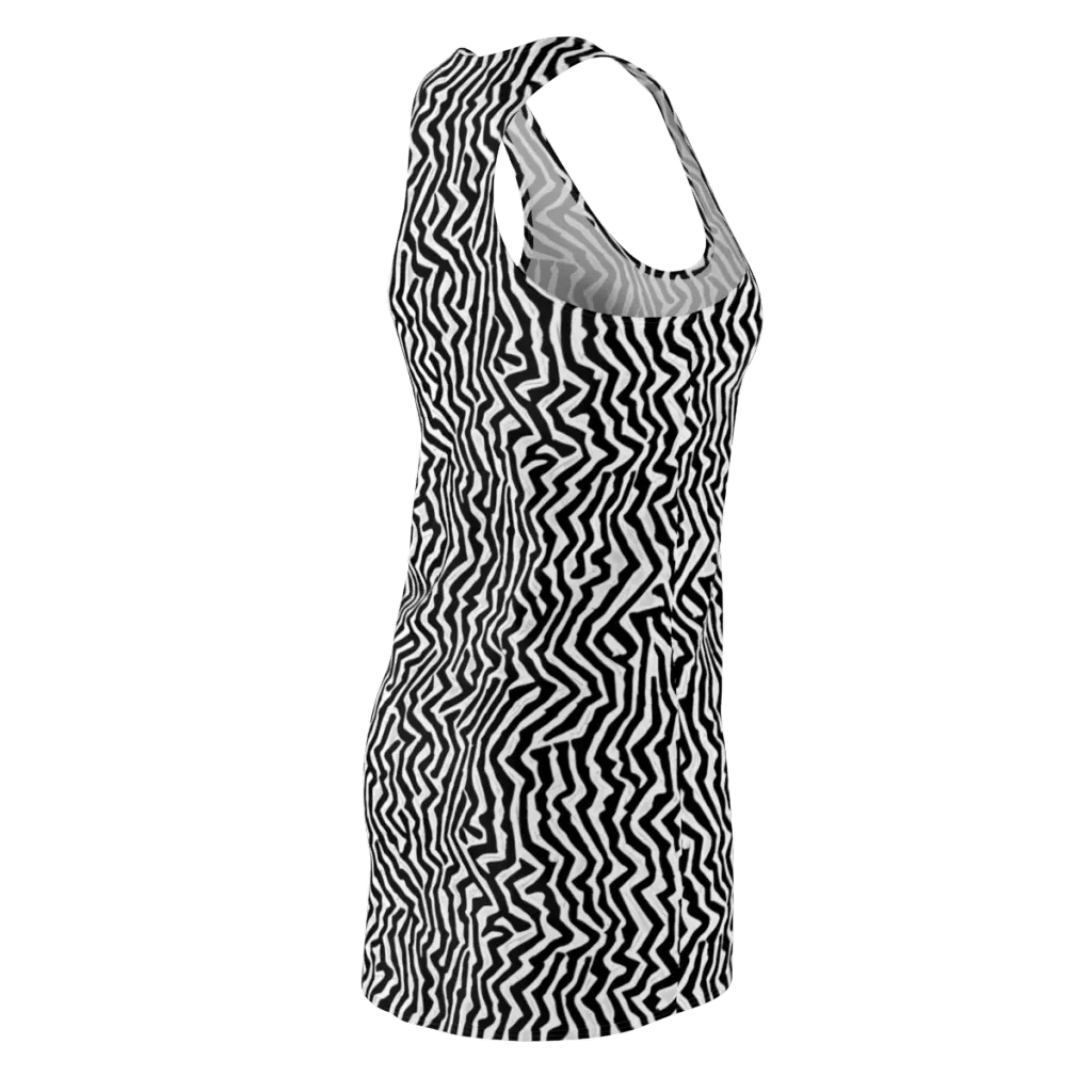 Static Swirl on Racerback Dress — Back Side