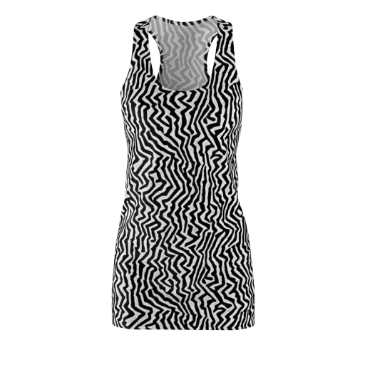 Static Swirl on a Racerback Dress