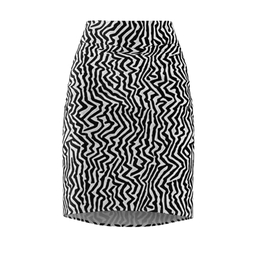 Static Swirl on a Pencil Skirt