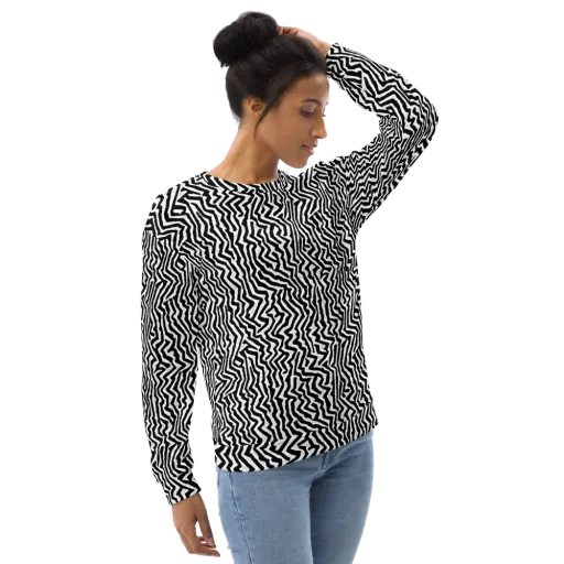 Static Swirl on a Sweatshirt