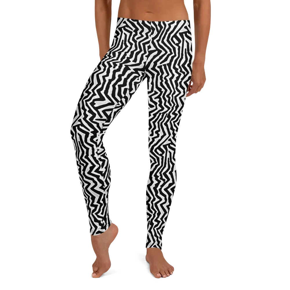 Static Swirl on Leggings — Front