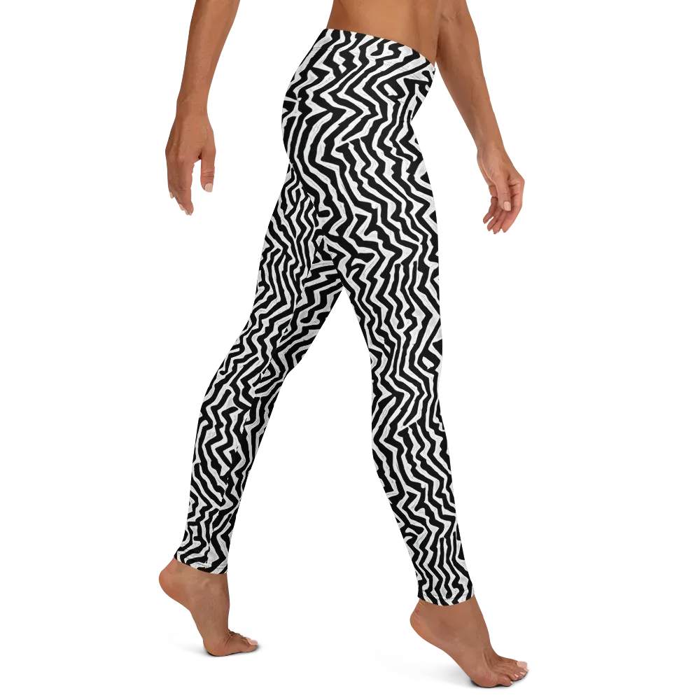 Static Swirl on Leggings — Right