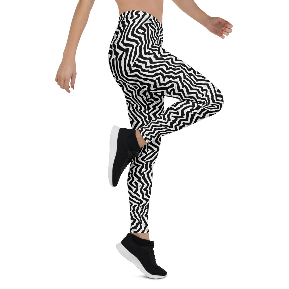 Static Swirl on Leggings — Right