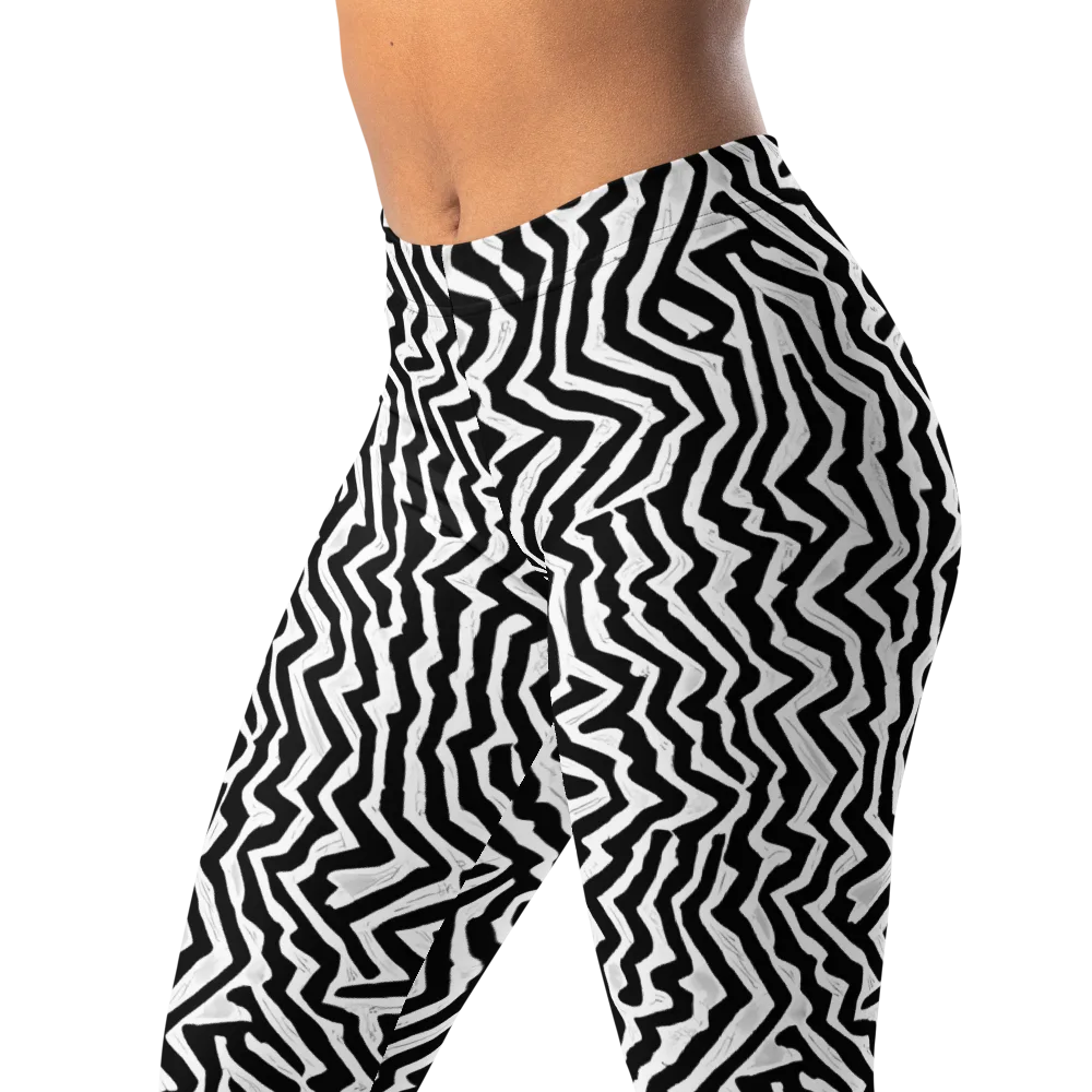 Static Swirl on Leggings — Left Front