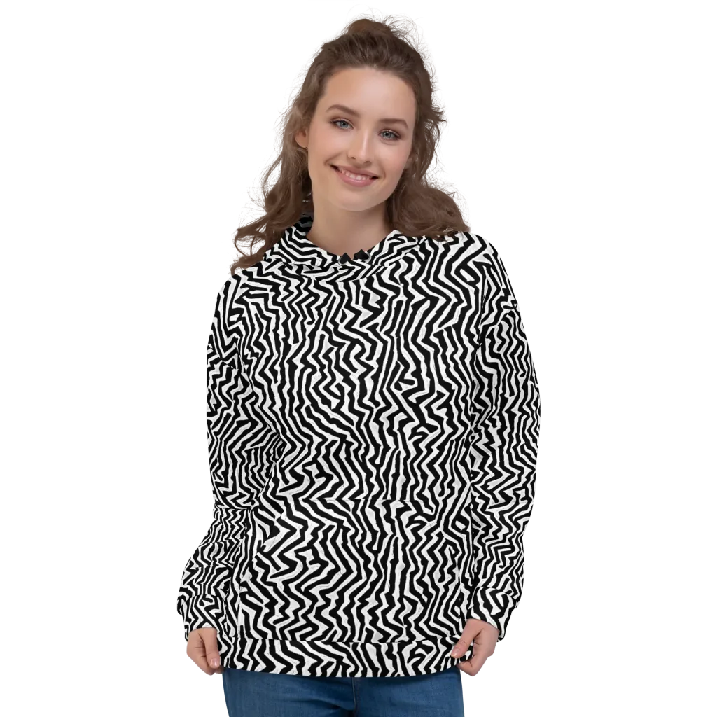 Static Swirl on Hoodie — Front
