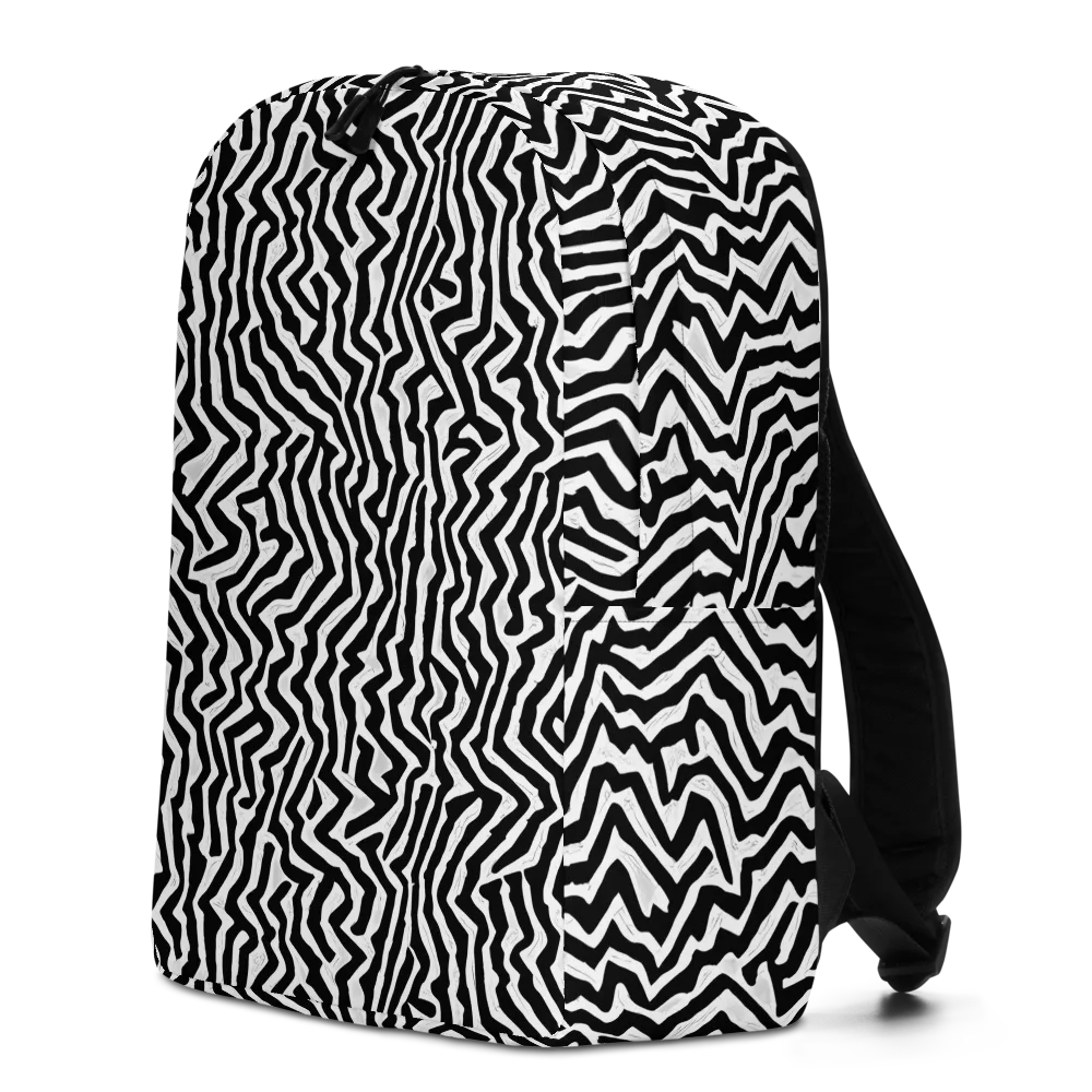 Static Swirl on Minimalist Backpack — Left
