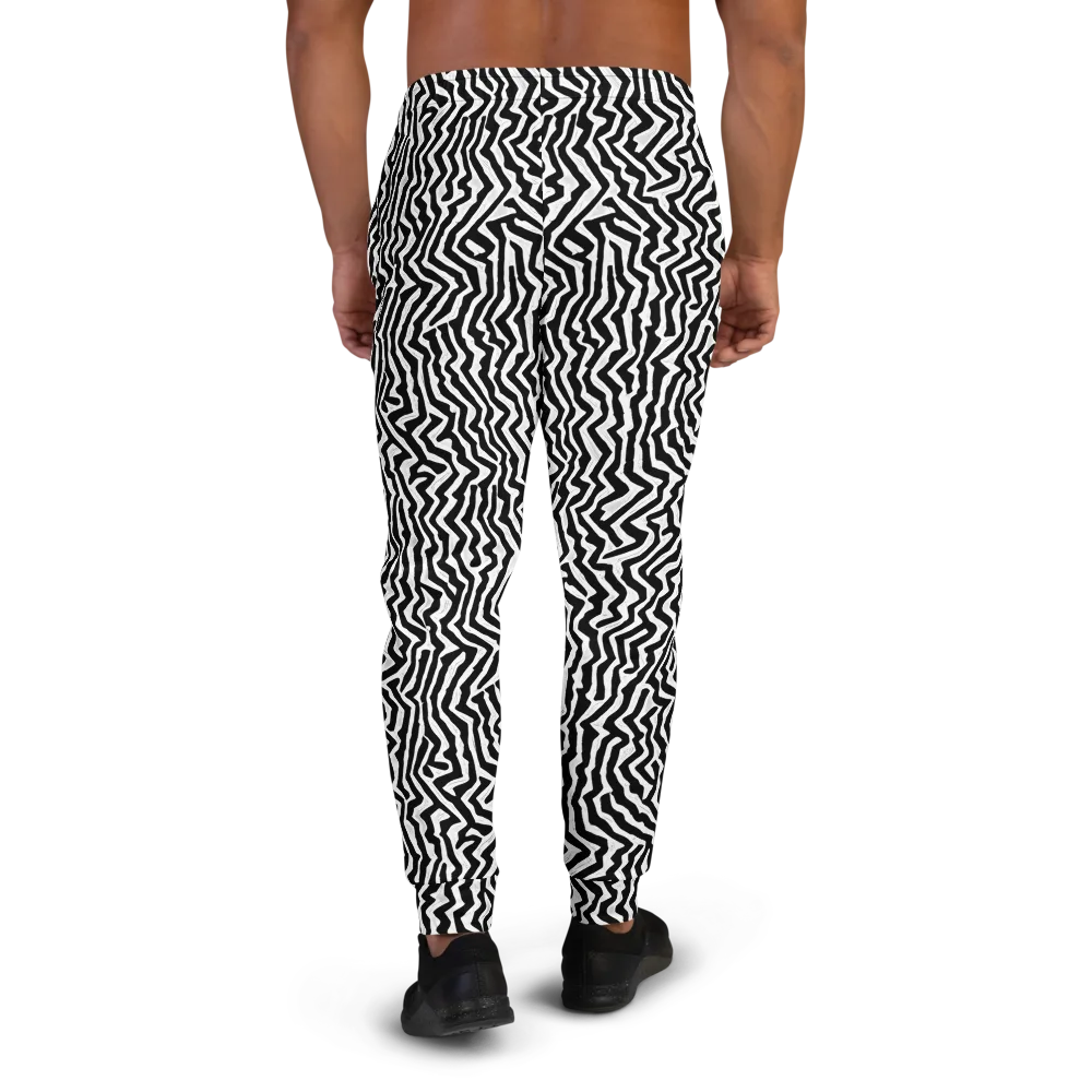 Static Swirl on Men's Joggers — Back