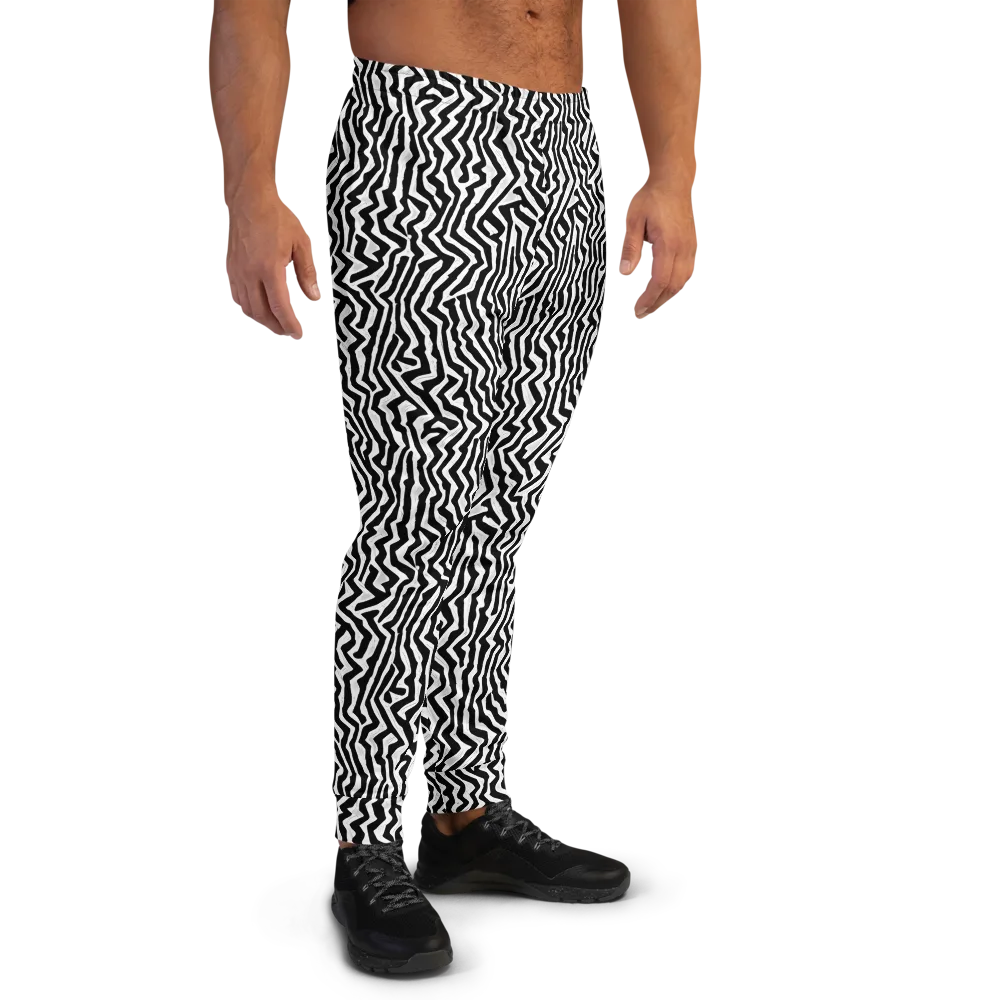 Static Swirl on Men's Joggers — Right