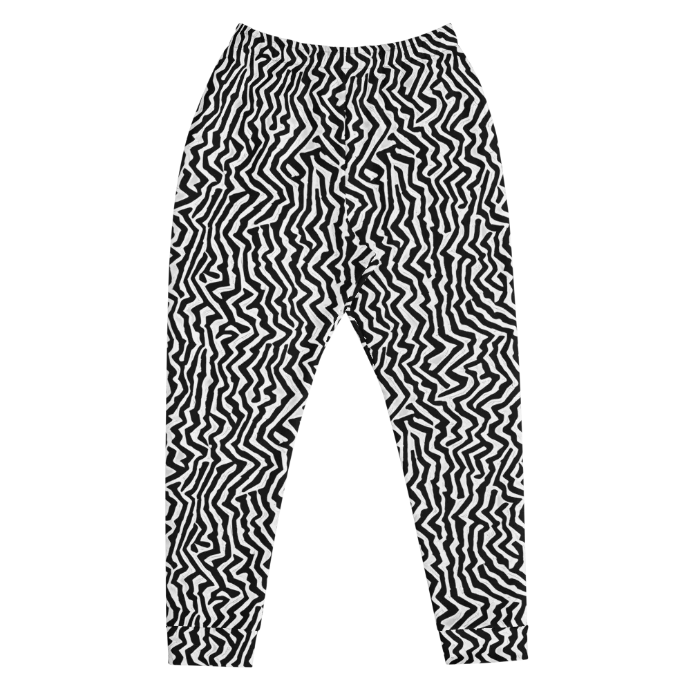 Static Swirl on Men's Joggers — Front