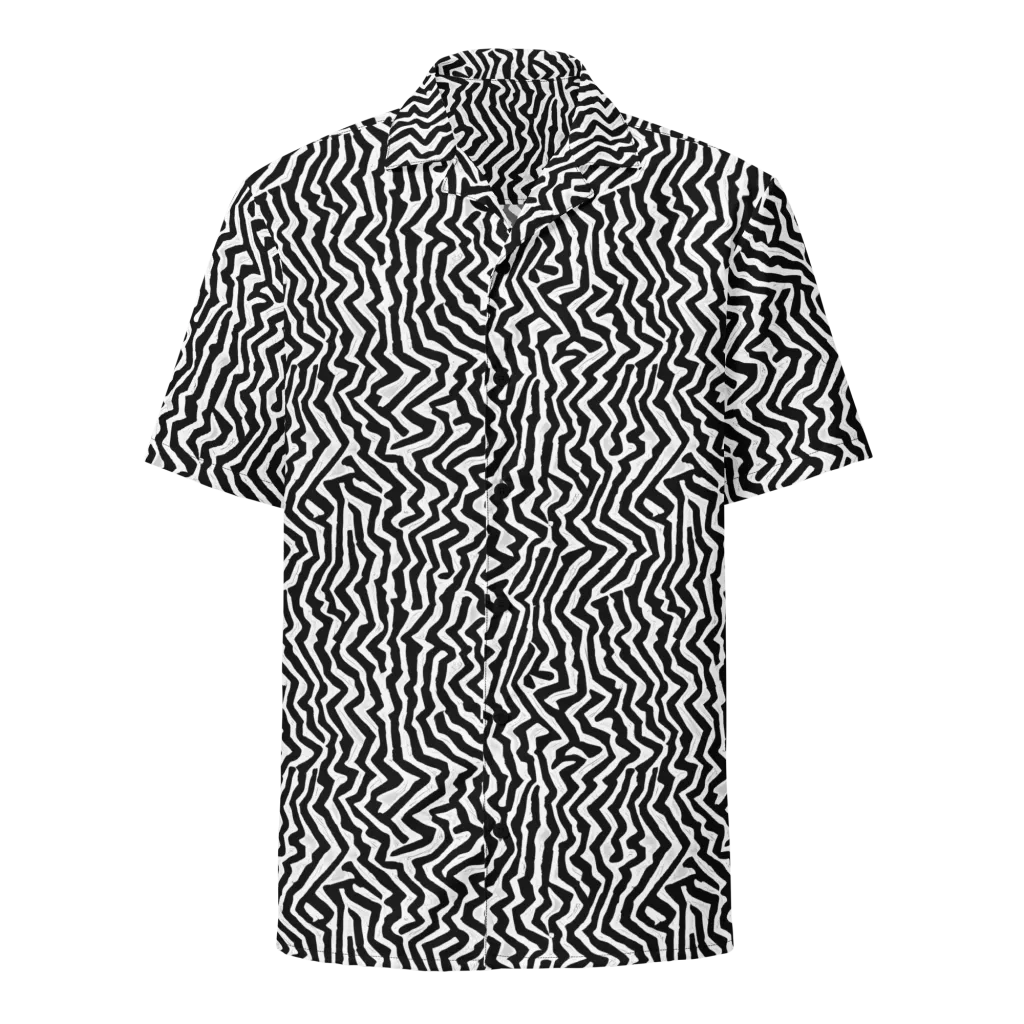 Static Swirl on Button Shirt — Front