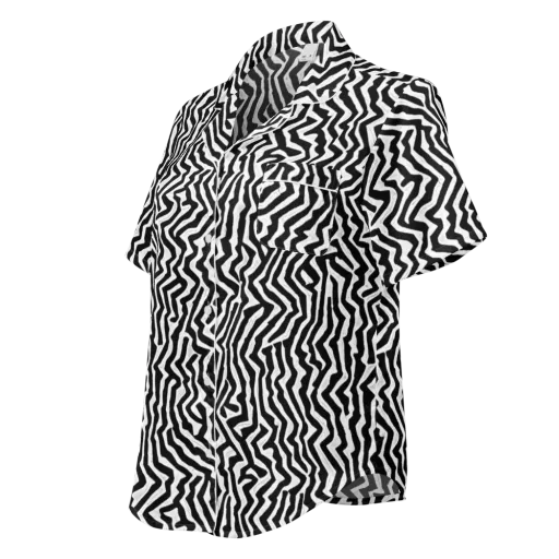 Static Swirl on a Women's Short Sleeve Pajama Top