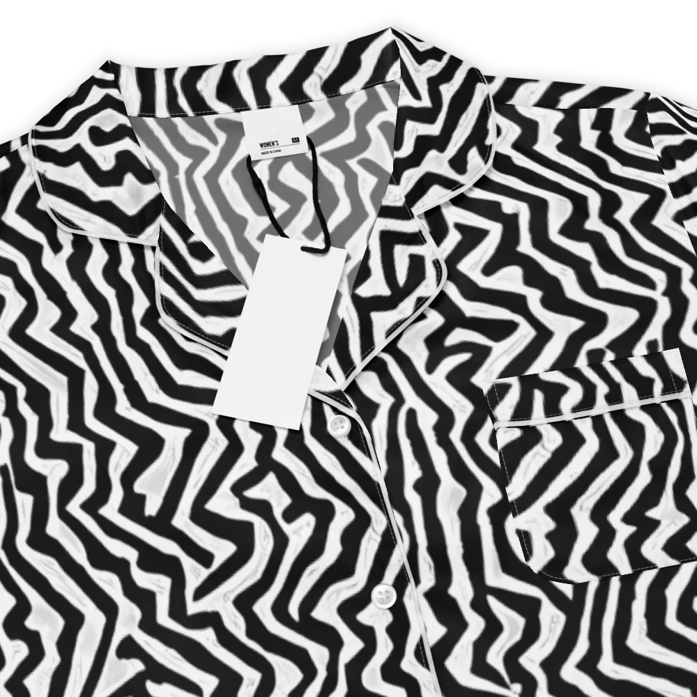 Static Swirl on Women's Short Sleeve Pajama Top — Product details