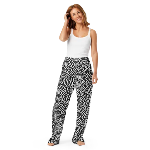 Static Swirl on a Women's Pajama Pants