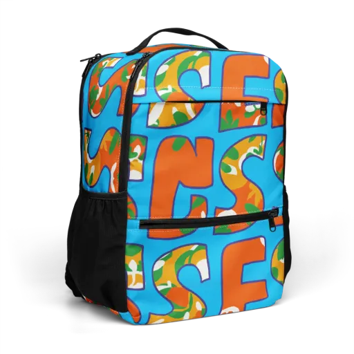 Electric Alphabet on a Utility Backpack