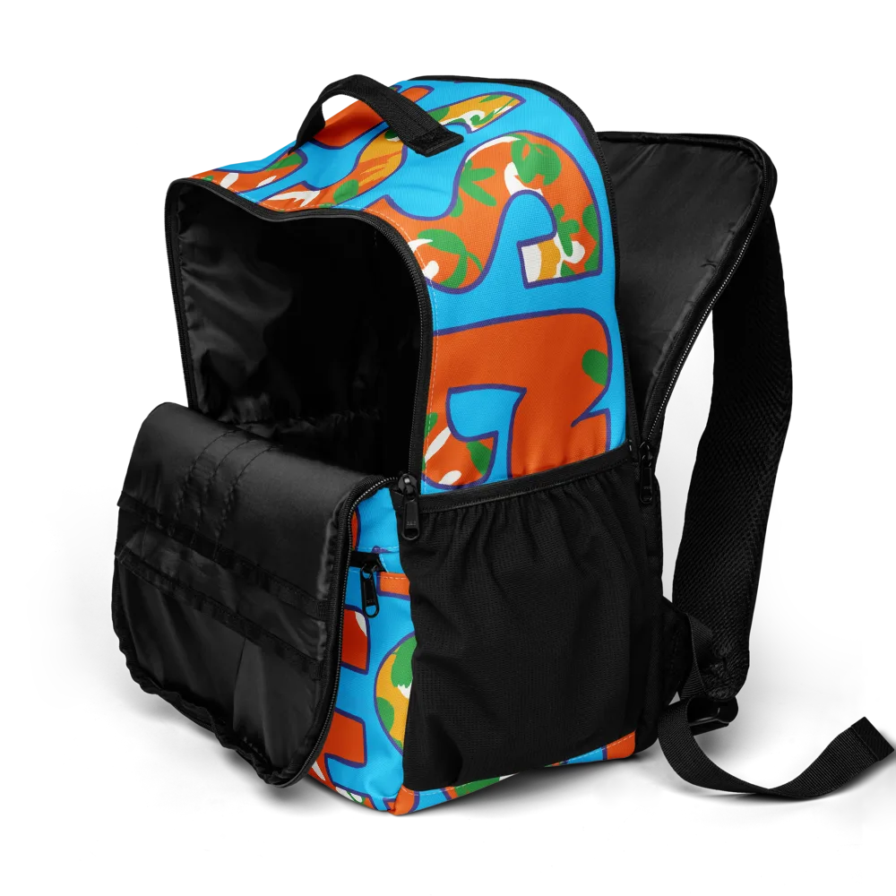 Electric Alphabet on Utility Backpack — Product details 2