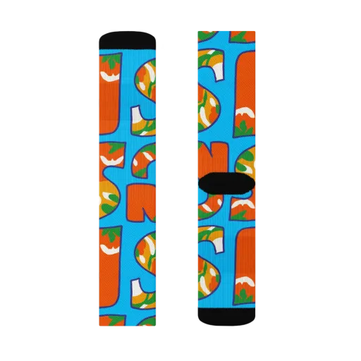 Electric Alphabet on a Socks