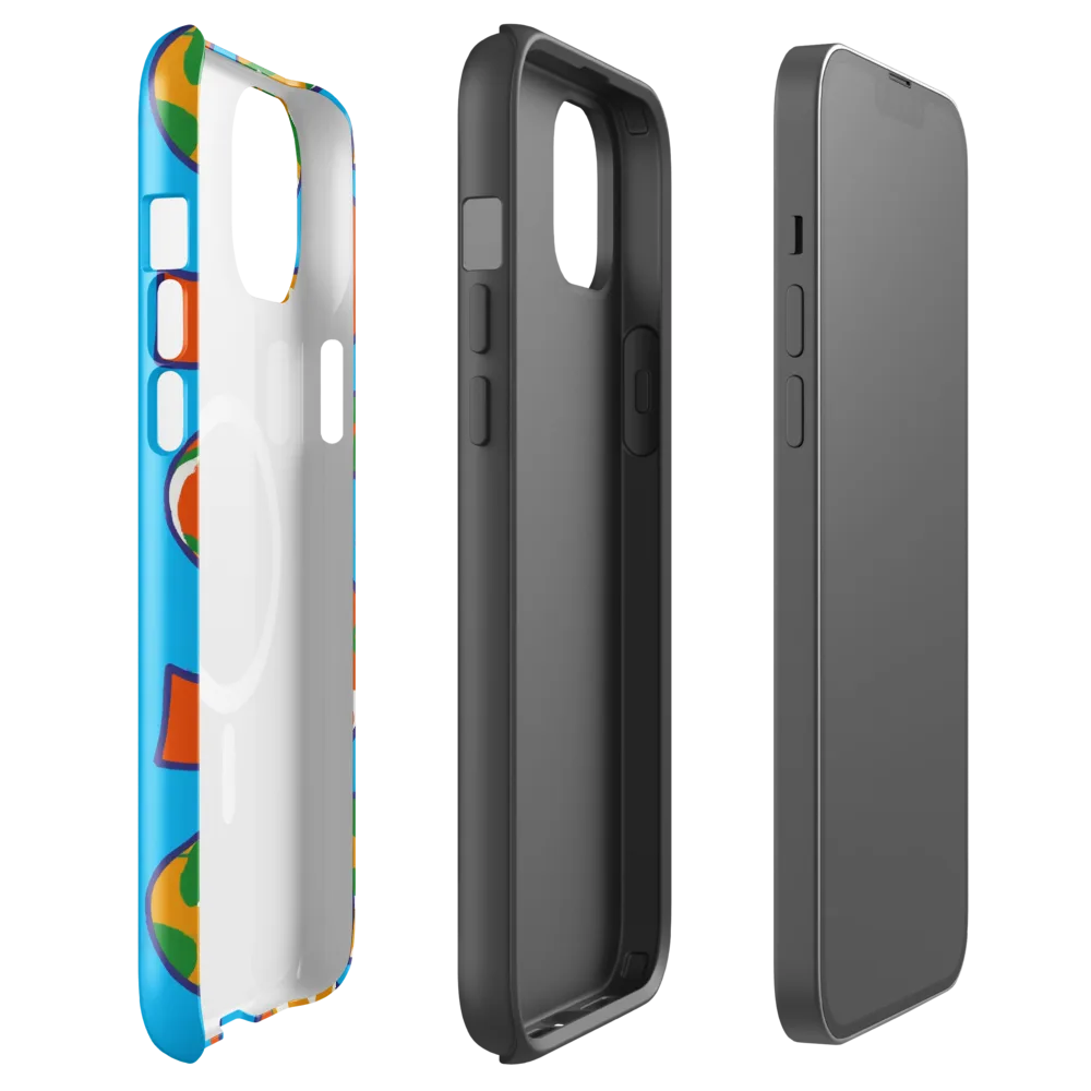 Electric Alphabet on MagSafe Tough Case for iPhone® — Front