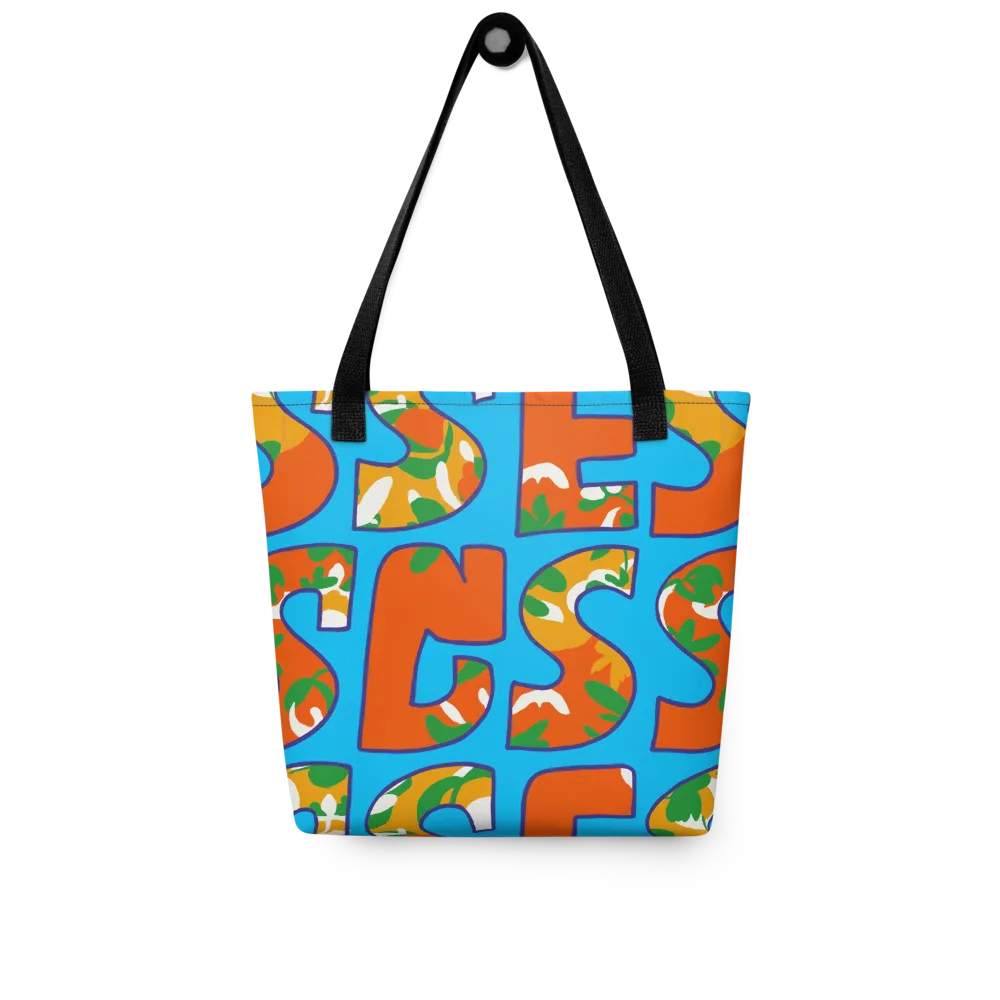 Electric Alphabet on Tote Bag — Front