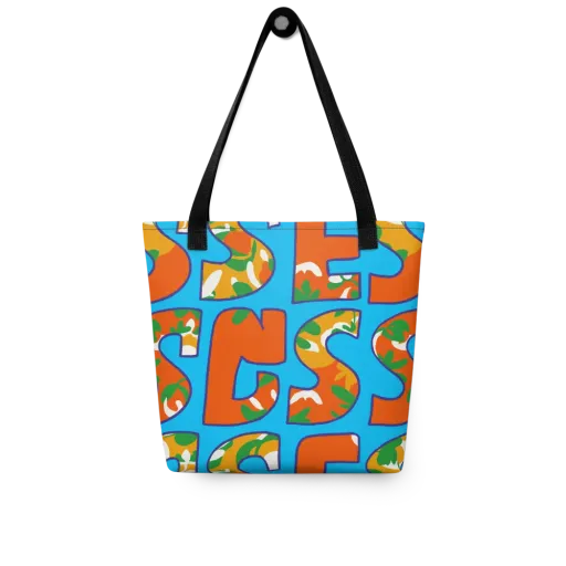 Electric Alphabet on a Tote Bag
