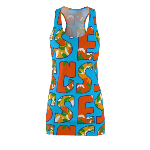 Electric Alphabet on a Racerback Dress