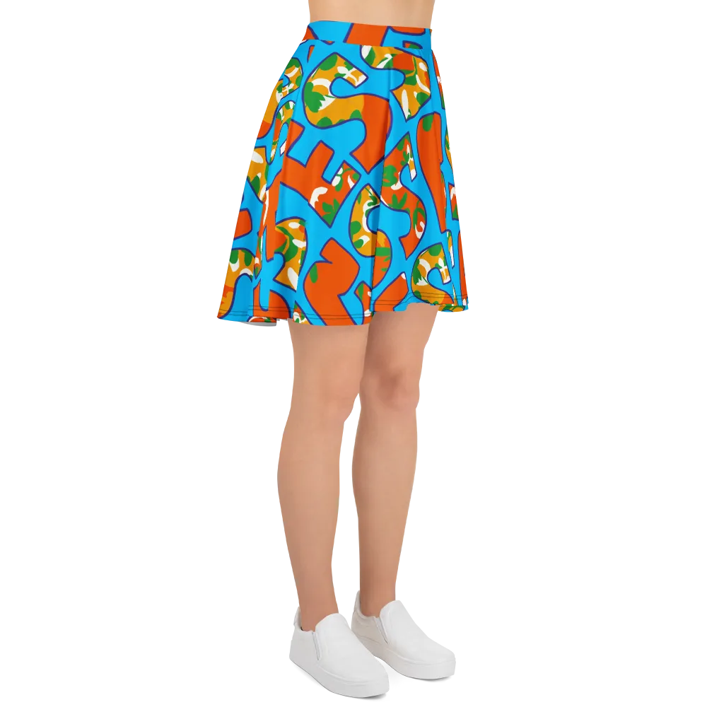 Electric Alphabet on Skater Skirt — Right