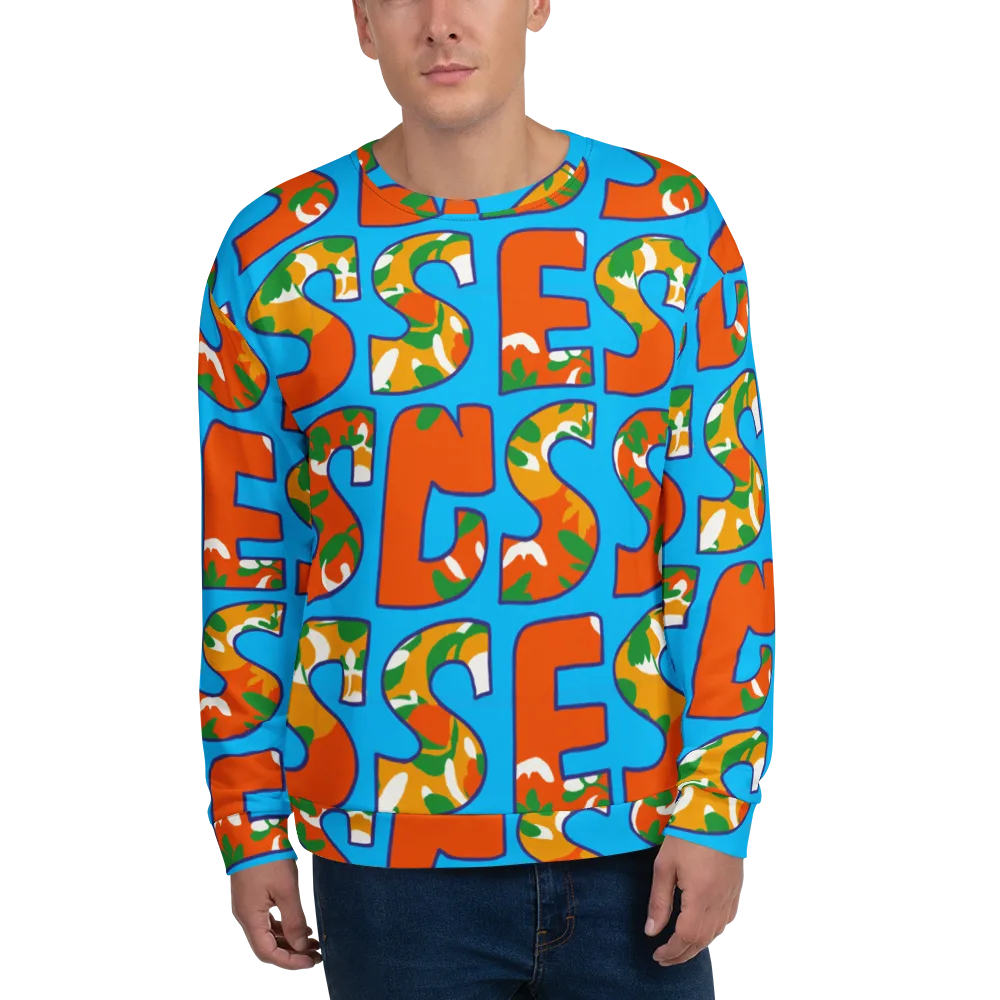 Electric Alphabet on Sweatshirt — Front