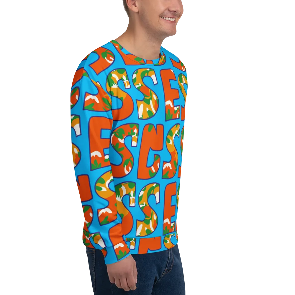 Electric Alphabet on Sweatshirt — Right Front