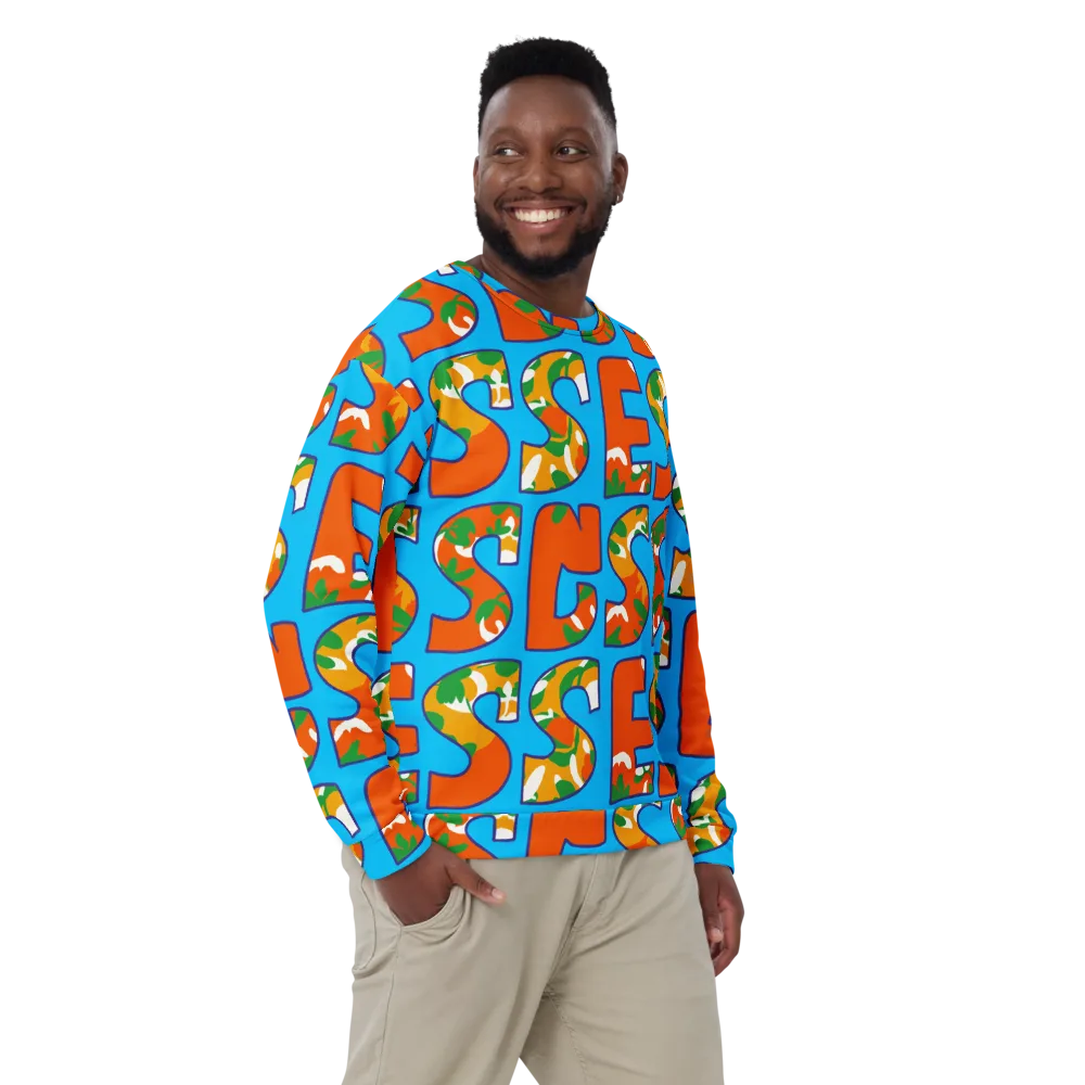 Electric Alphabet on Sweatshirt — Front