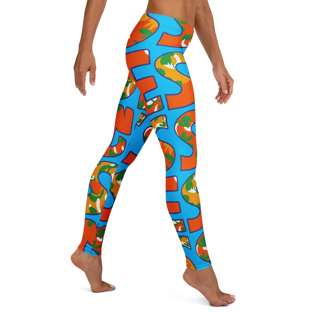 Electric Alphabet on Leggings — Right