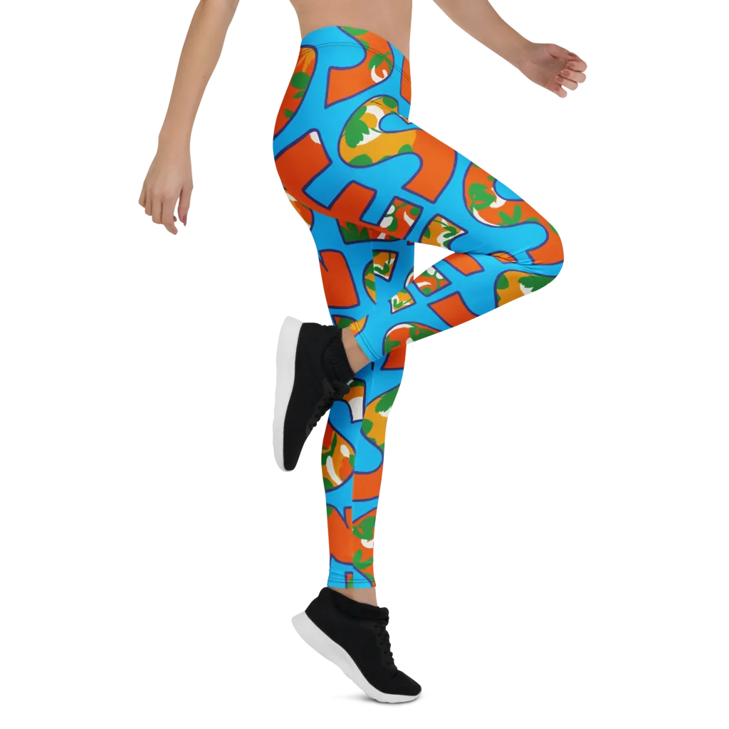 Electric Alphabet on Leggings — Right