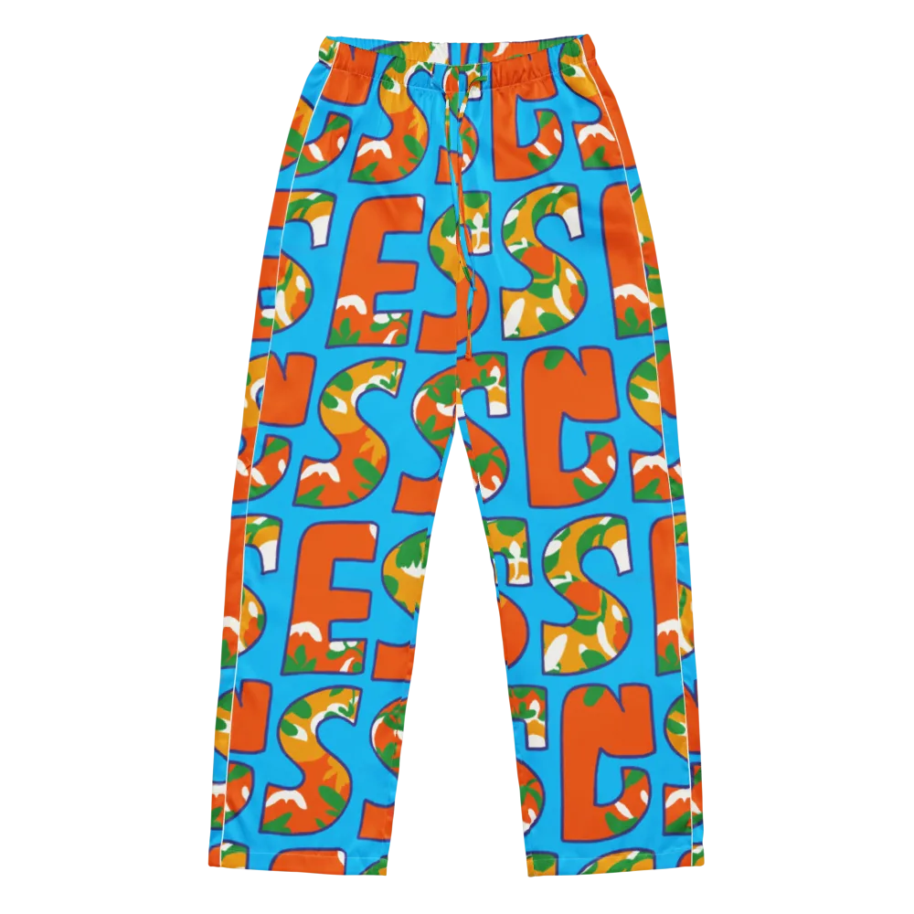 Electric Alphabet on Women's Pajama Pants — Front