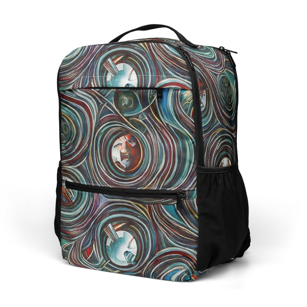 Vortex Portraits on Utility Backpack — Left Front