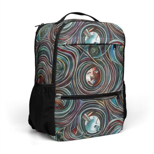Vortex Portraits on a Utility Backpack