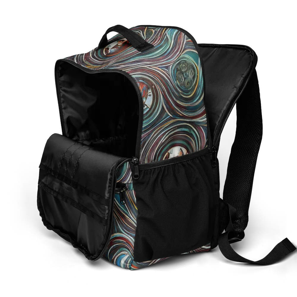 Vortex Portraits on Utility Backpack — Product details 2