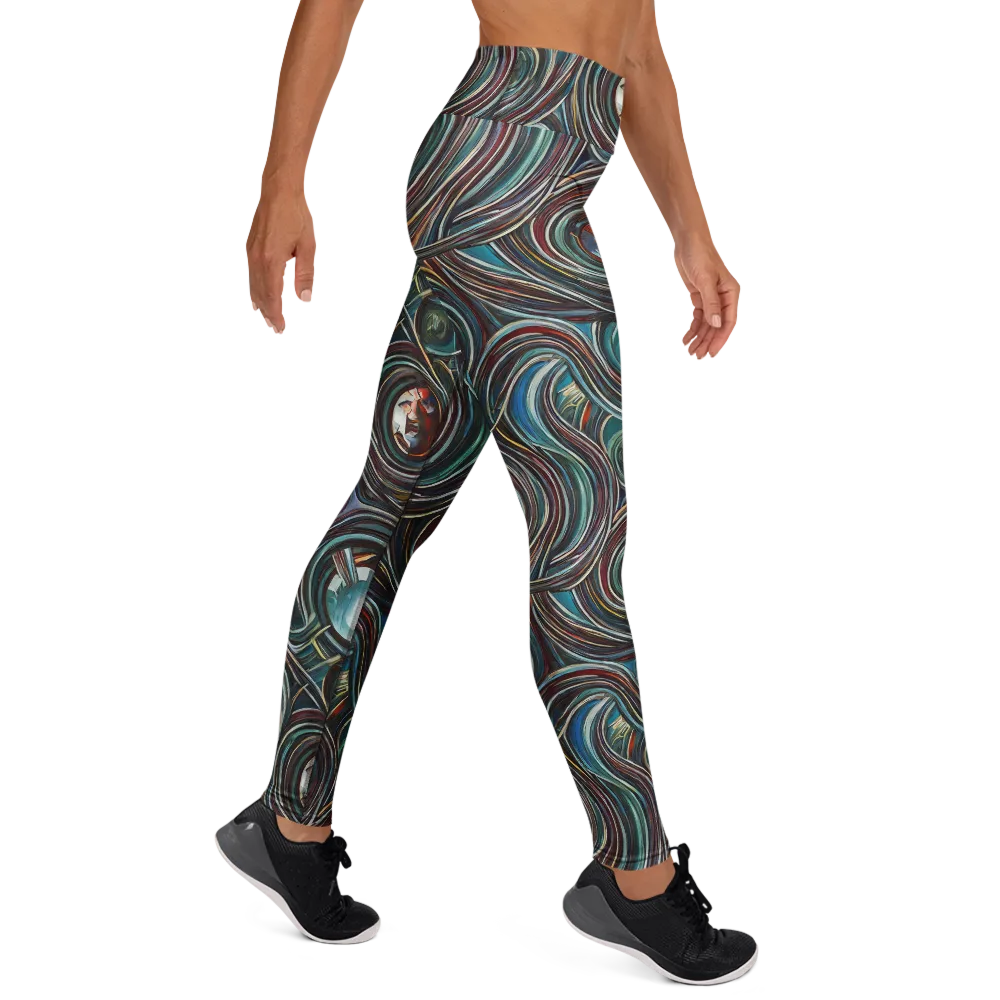 Vortex Portraits on Yoga Leggings — Right