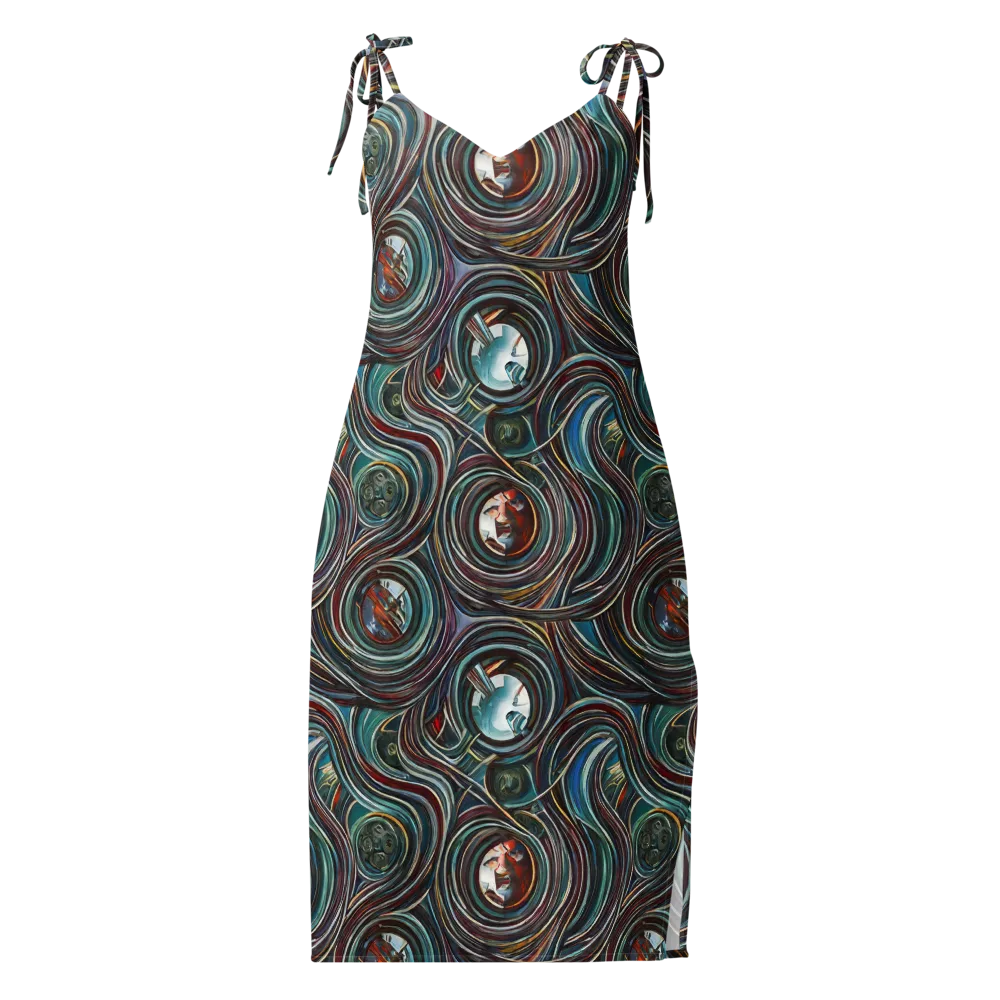 Vortex Portraits on Slip Dress — Front