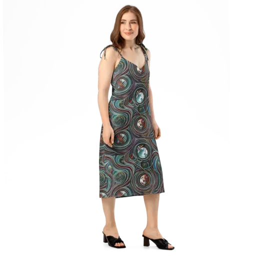 Vortex Portraits on a Slip Dress