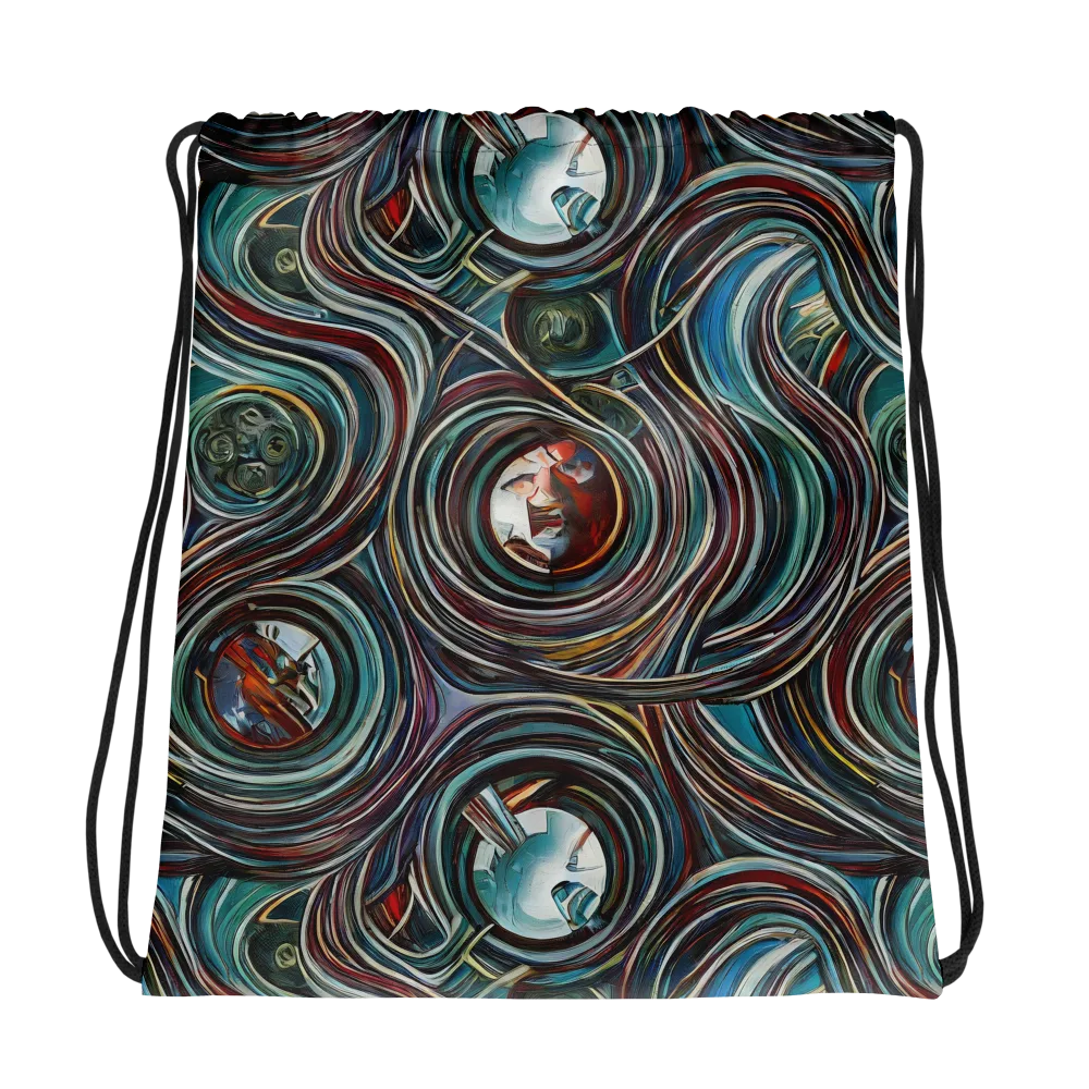 Vortex Portraits on Drawstring Bag — Photo